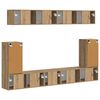 vidaXL TV Cabinet Set Wall-mounted 5 pcs Artisan Oak Engineered Wood