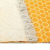vidaXL Kilim Rug Cotton 120x180 cm with Pattern Yellow