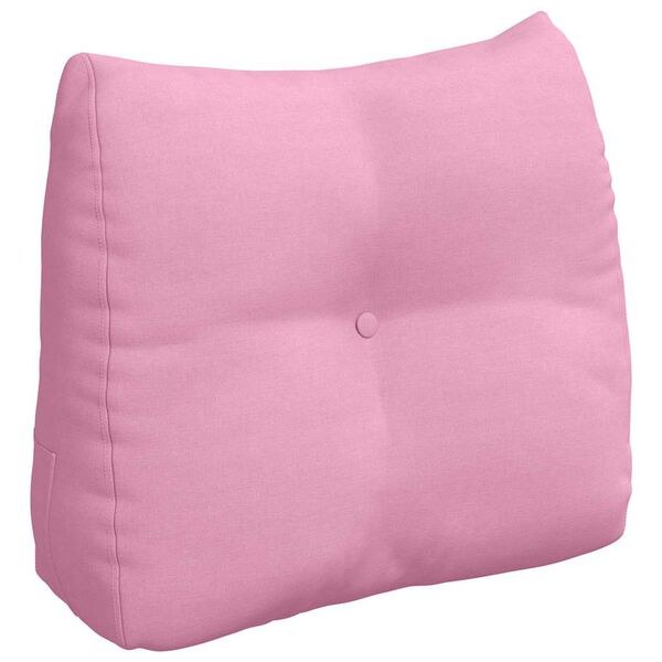 vidaXL Back Pillow Pink 60 x 24 x 50 cm Fabric