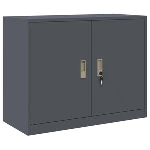 vidaXL Storage Cabinet Anthracite 90 x 40 x 70 cm Steel