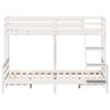 vidaXL Bunk Bed without Mattress 80x200/140x200 cm White Solid Wood