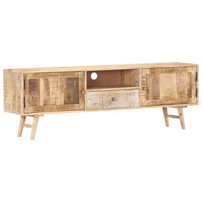 vidaXL TV Cabinet 140x30x45 cm Solid Mango Wood