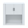 vidaXL Wall Cabinet High Gloss White 80x33x80 cm Engineered Wood