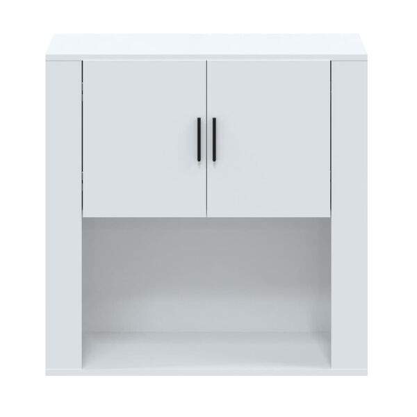 vidaXL Wall Cabinet High Gloss White 80x33x80 cm Engineered Wood