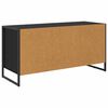 vidaXL TV Cabinet Black Oak 100 x 36 x 49.5 cm Engineered Wood