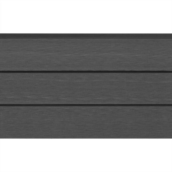 vidaXL WPC Fence Set 5 Square 872x185 Grey