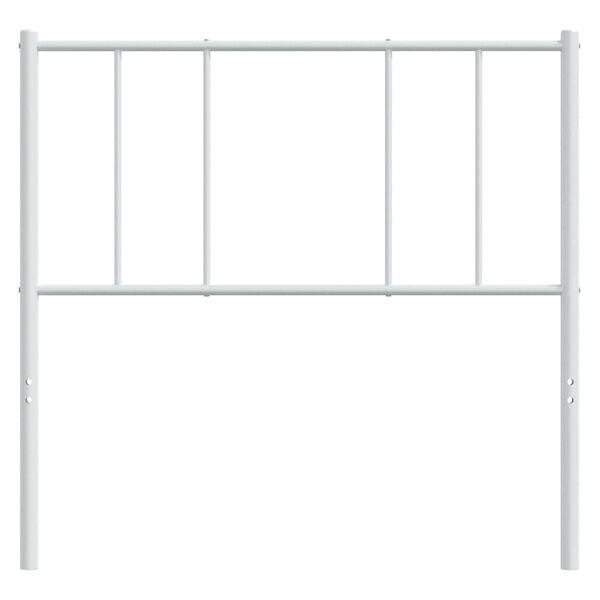 vidaXL Metal Headboard White 90 cm