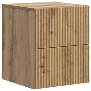 vidaXL Wall-Mounted Bedside Cabinet Artisan Oak 33 x 34.5 x 40 cm