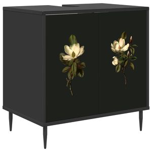 vidaXL Bathroom Cabinet BREMEN Black Oak 60 x 40 x 61 cm