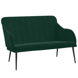 vidaXL Bench Dark Green 110x76x80 cm Velvet