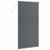 vidaXL Window Blind with Curtains Manual Dark grey Aluminium