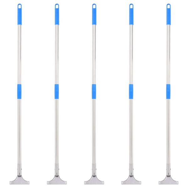 vidaXL&nbsp;Floor Squeegee Handles 5 pcs 119.5 cm Steel and Plastic