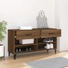 vidaXL Shoe Cabinet Brown Oak 102x35x55 cm Engineered Wood