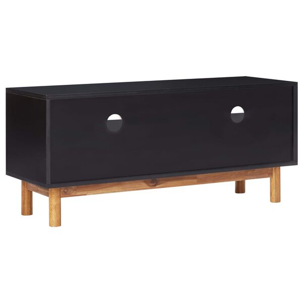 vidaXL TV Cabinet 100x35x45 cm Solid Acacia Wood and MDF