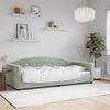 vidaXL Day Bed without Mattress Light Grey 90x190 cm Single Velvet