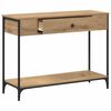 vidaXL Console Table Artisan Oak 100 x 34.5 x 75 cm Engineered wood