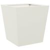 vidaXL Garden Planters White 2 pcs 40x40x40 cm Steel