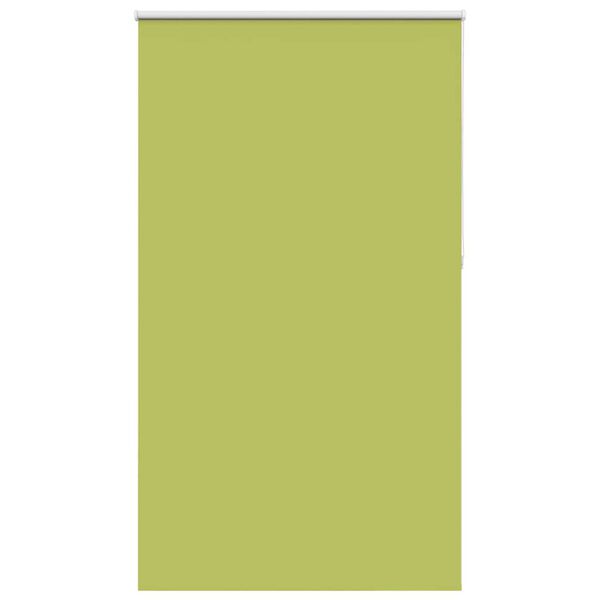 vidaXL Roller Blind Blackout Leaves Green 125x230 cm Fabric Width 121.6 cm Polyester