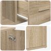 vidaXL Corner Cabinet Sonoma Oak 200x40x45 cm Engineered Wood
