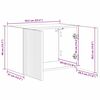 vidaXL TV Wall Cabinet Wall-mounted High Gloss White 59.5 x 31 x 40 cm