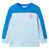 Kids' Sweatshirt Bright Blue and Light Blue 128