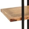 vidaXL 3-Tier Bookcase 160x31x80 cm Solid Mango Wood