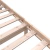 vidaXL Bed Frame without Mattress Solid Wood 100x200 cm (810072+814179)