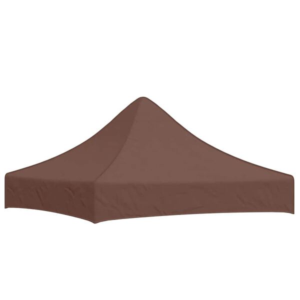 vidaXL Party Tent Roof 2x2 m Brown 270 g/m&sup2;
