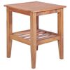 vidaXL Coffee Table | Natural Teak | Solid Teak Wood | 40x40x50 cm | Durable