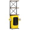 vidaXL Tractor Wine Cabinet Yellow 49x31x172 cm Solid Mango Wood