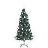 vidaXL Artificial Pre-lit Christmas Tree with Ball Set Green 150 cm