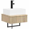vidaXL Wall-Mounted Wash Basin Sonoma Oak 40 x 41 x 39 cm