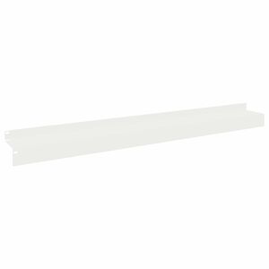 vidaXL Lawn Edging 10 pcs 100 x 10 x 8 cm Steel White
