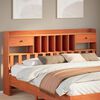 vidaXL Headboard with Storage Wax Brown 180 cm Solid Wood Pine