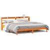 vidaXL Bed Frame without Mattress Wax Brown 200x200 cm Solid Wood Pine