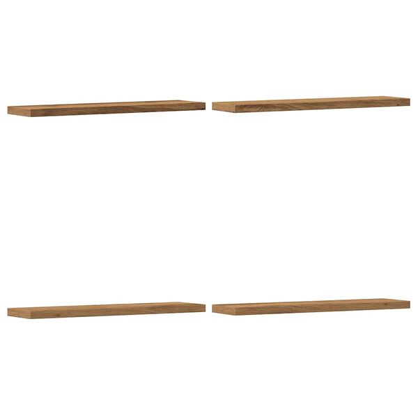 vidaXL Wall Shelves 4 pcs Artisan Oak 40x10x1.5 cm Engineered Wood