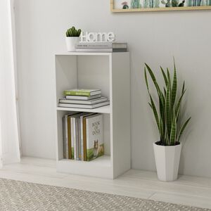 vidaXL Bookcase High Gloss White 60x24x143 cm Engineered Wood