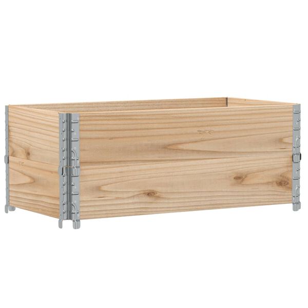 vidaXL Pallet Collars 2 pcs 100x50 cm Solid Wood Pine