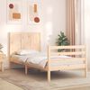 vidaXL Bed Frame without Mattress Small Single Solid Wood