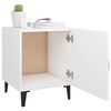 vidaXL Bedside Cabinet White Engineered Wood