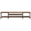 vidaXL TV Cabinet Old Wood 201 x 35 x 45 cm Engineered Wood and Iron