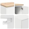 vidaXL Garage Cabinets 6 pcs White Engineered Wood
