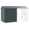 vidaXL Bird Cage Anthracite 430 x 208 x 247 cm Galvanised Steel