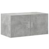 vidaXL Storage Cabinet Concrete Grey 80x42.5x225 cm Engineered Wood