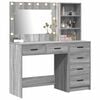 vidaXL Dressing Table Light Grey 78.5 x 41 x 135 cm Engineered wood