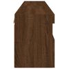 vidaXL TV Wall Cabinets with LED Lights 2 pcs Brown Oak 60x30x40 cm