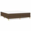 vidaXL Box Spring Bed Frame Dark Brown 180x200 cm Fabric