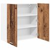 vidaXL Hanging Cabinet Old Wood 80 x 31 x 80 cm Engineered Wood