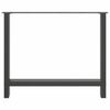 vidaXL Dining Table Legs Anthracite 2 pcs 90x(72-73) cm Steel