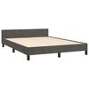 vidaXL Bed Frame without Mattress Dark Grey 180x200cm Super King Velvet